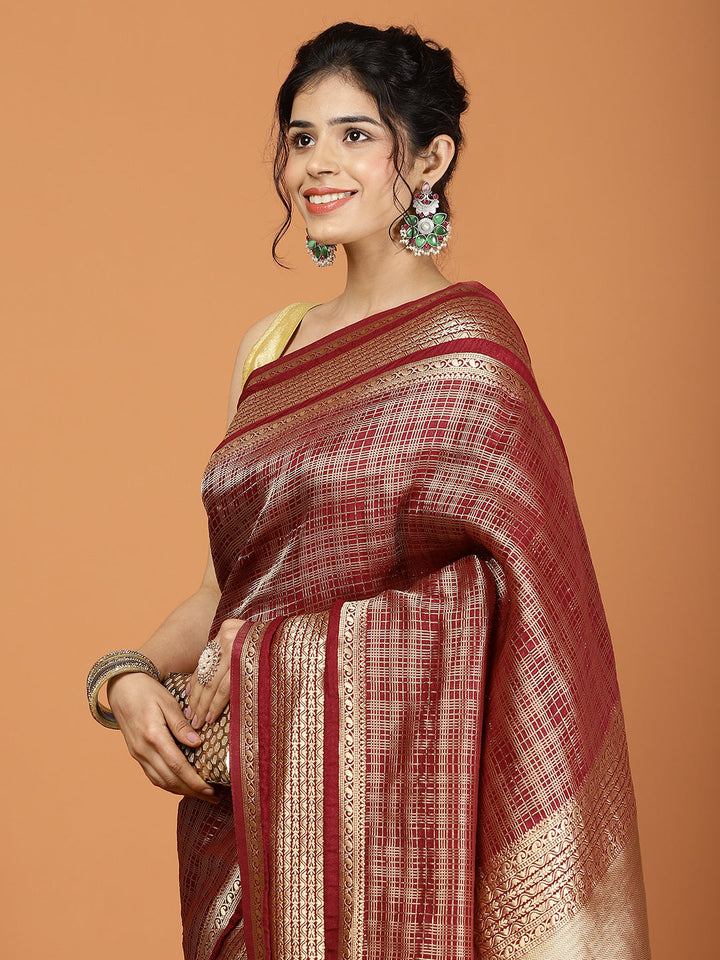 Khaddi Woven Art Silk Saree