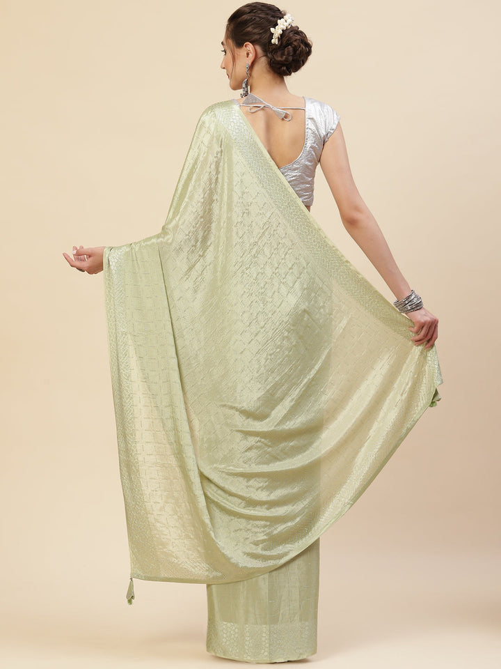 Stone Georgette Plain Saree