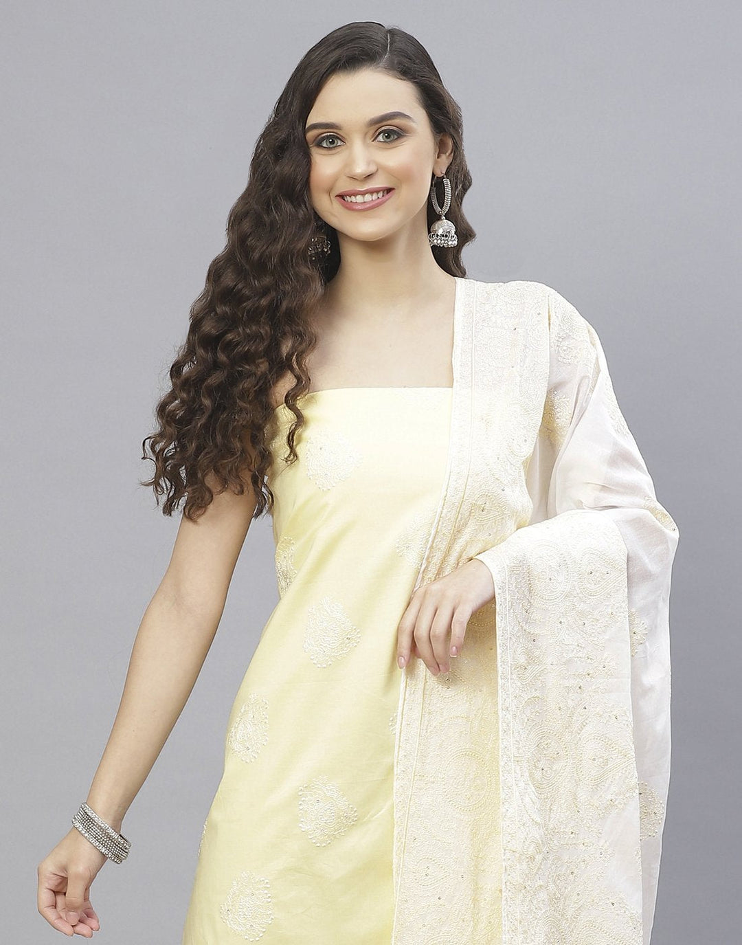 Cotton Embroidered Suit Set
