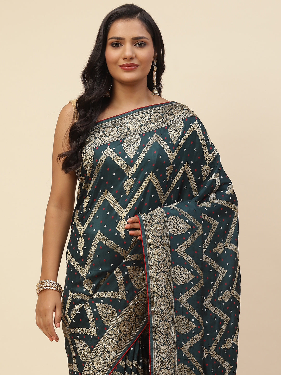 Stone Embroidered Banarasi Saree