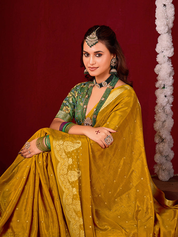Plain Crepe Saree