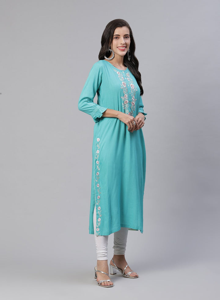 Embroidered Cotton Kurti