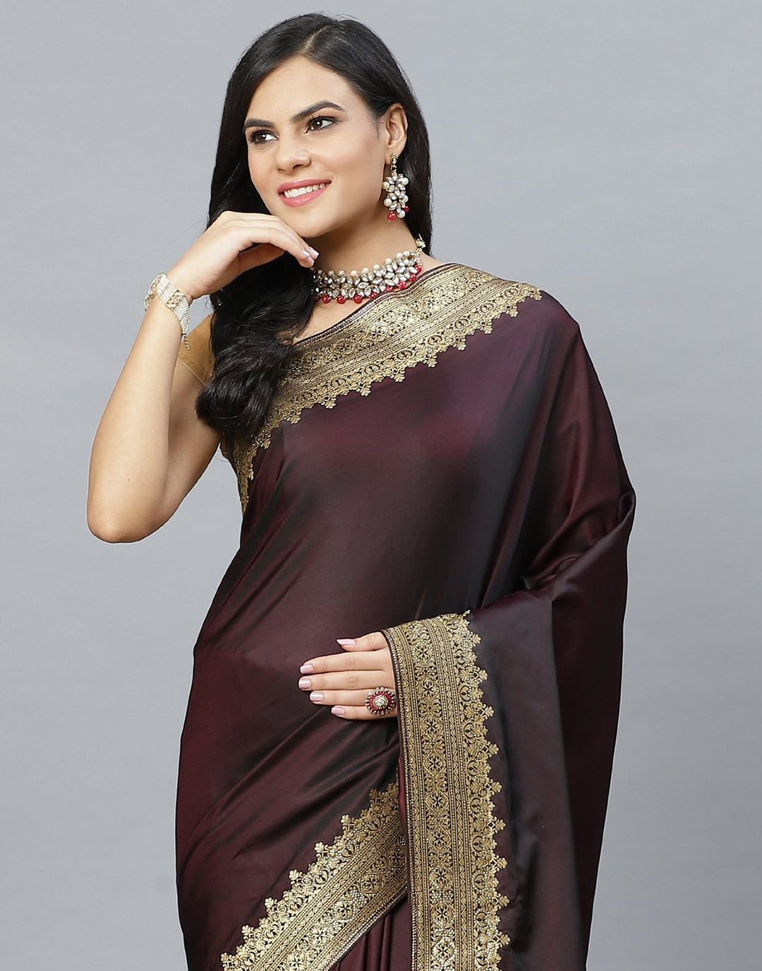 Banarasi Woven Embroidery Silk
