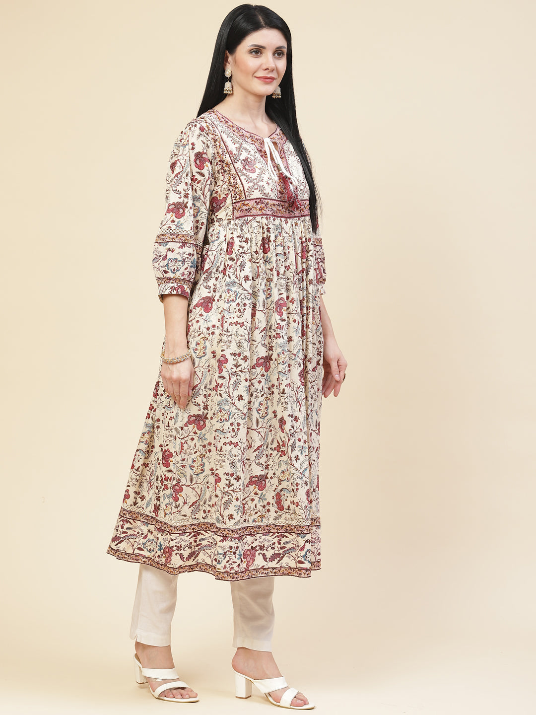 Printed Cotton Anarakali Kurta