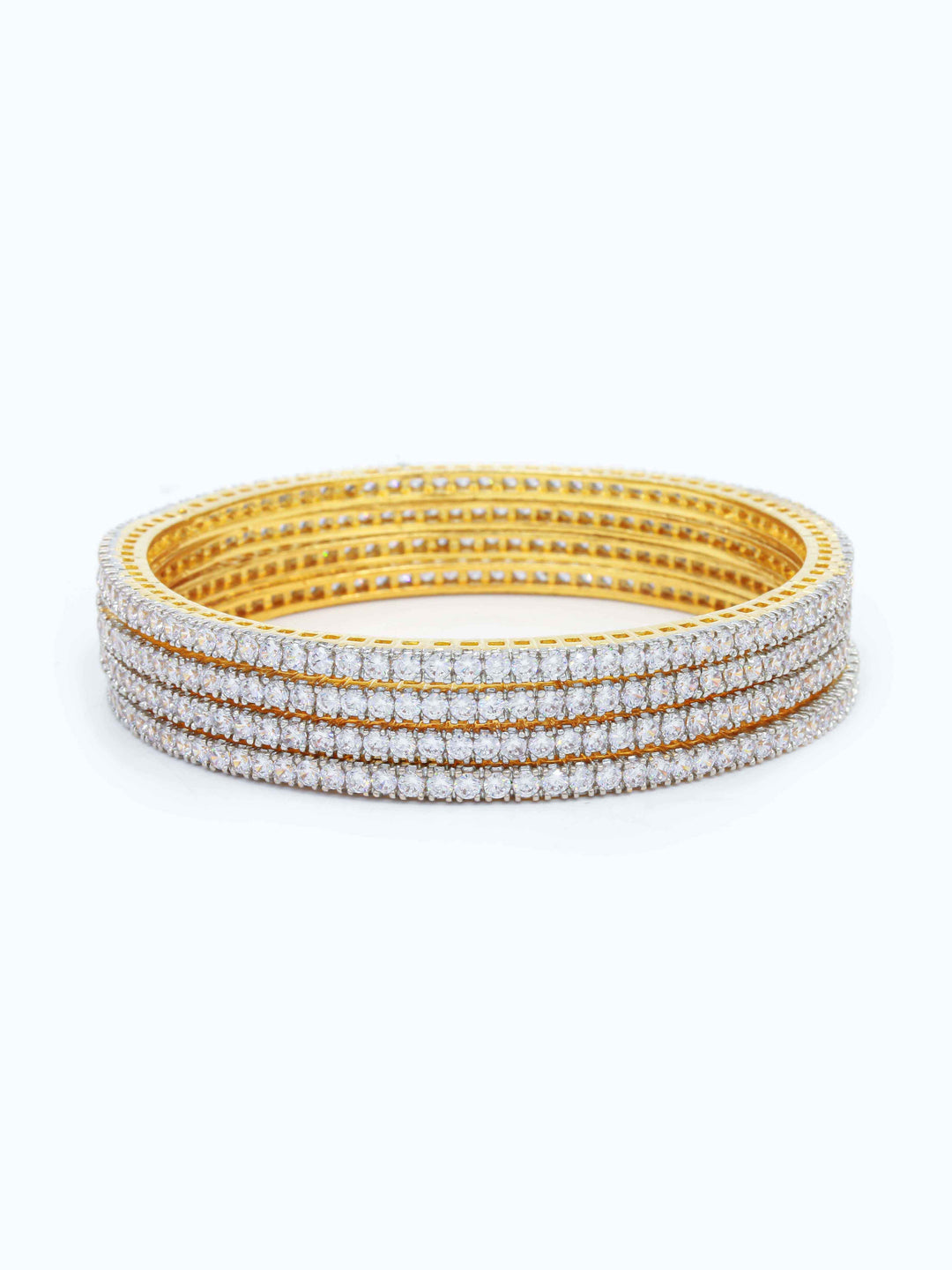 Gold &amp; Silver AD Bangle Set