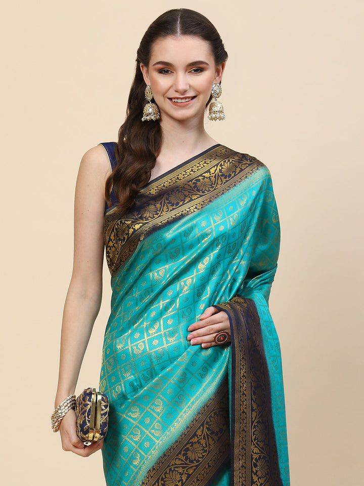 Zari Jaal Handloom Woven Saree