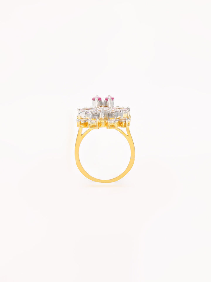 Beautiful Sunflower Dimond Ring