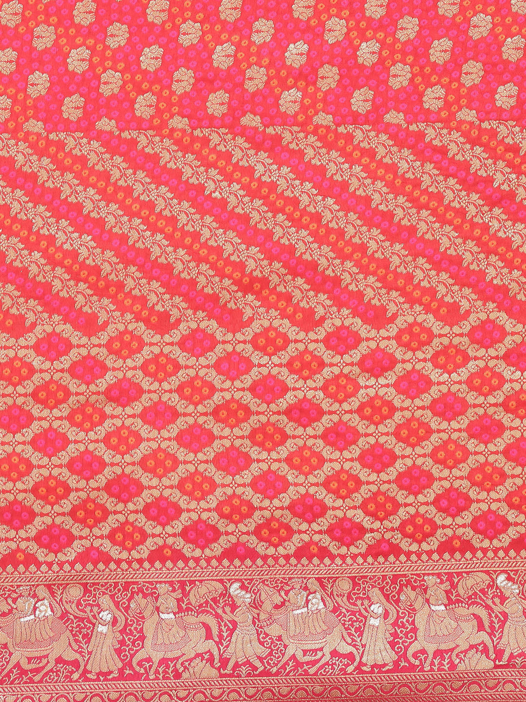 Bandhani Banarasi Woven Saree