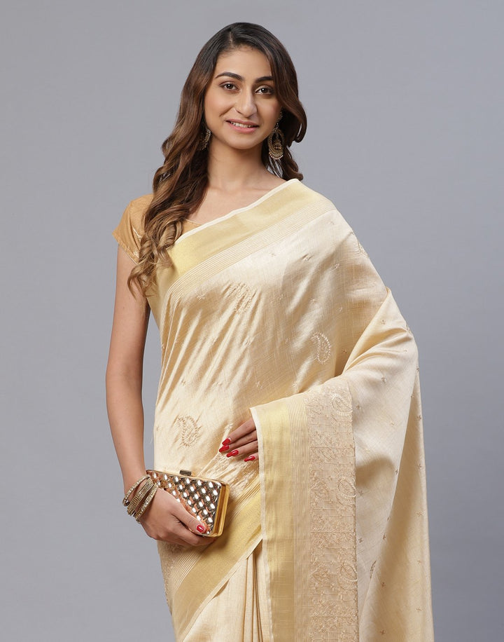 Woven Embroidered Art Handloom Saree