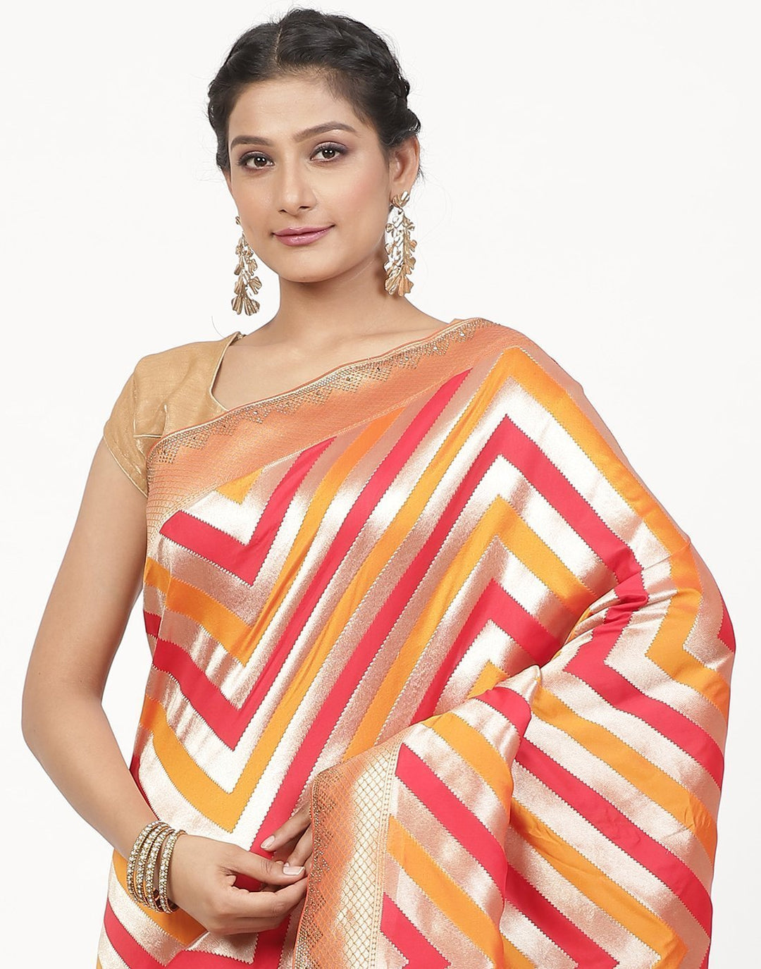MBZ Meena Bazaar-Banarasi Art handloom Silk Saree