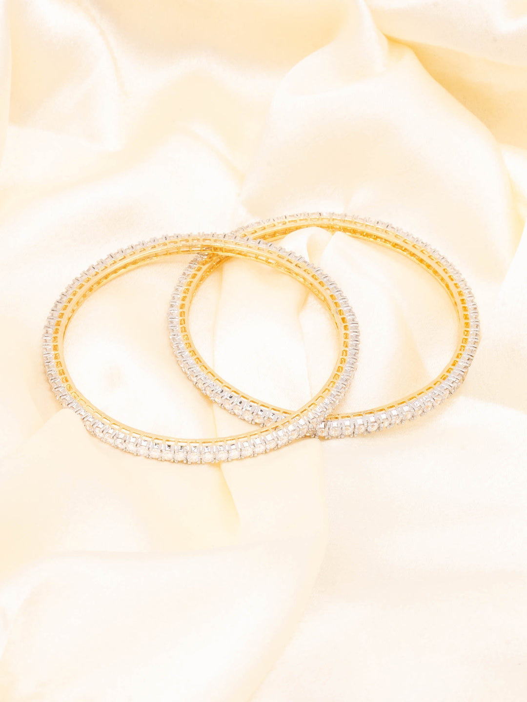 Golden &amp; White Bangle Set