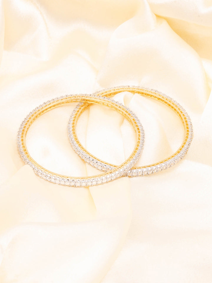 Golden &amp; White Bangle Set
