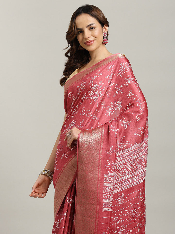 Maheshwari Printed Dola Cotton Saree