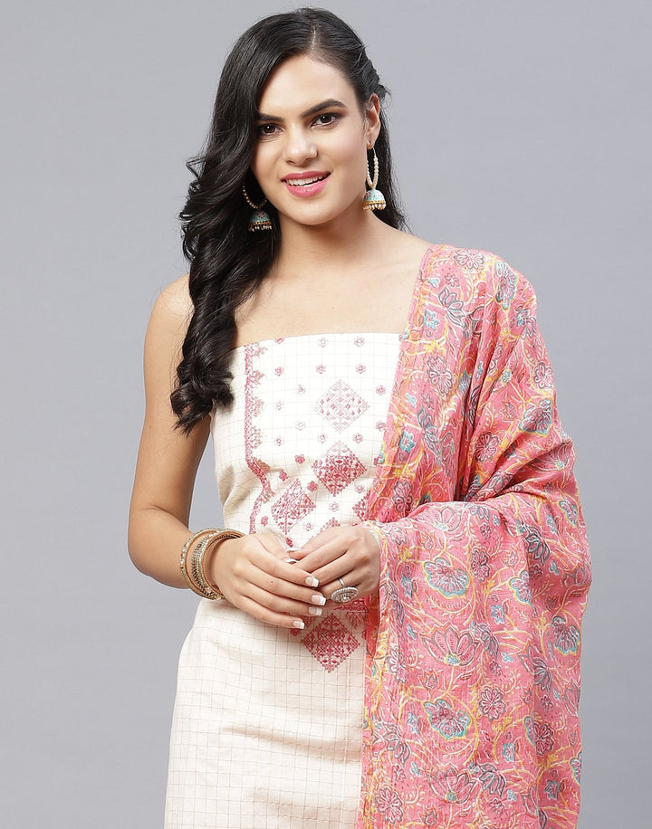 Cotton Embroidered Suit piece