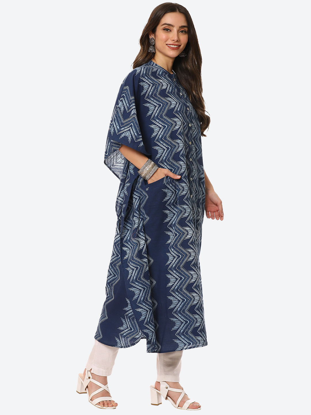 Printed Cotton Kaftan Kurta