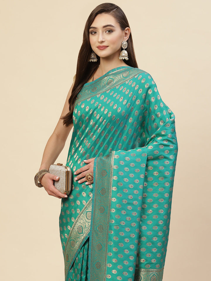 Stone Jaal Embroidered Banarasi Saree