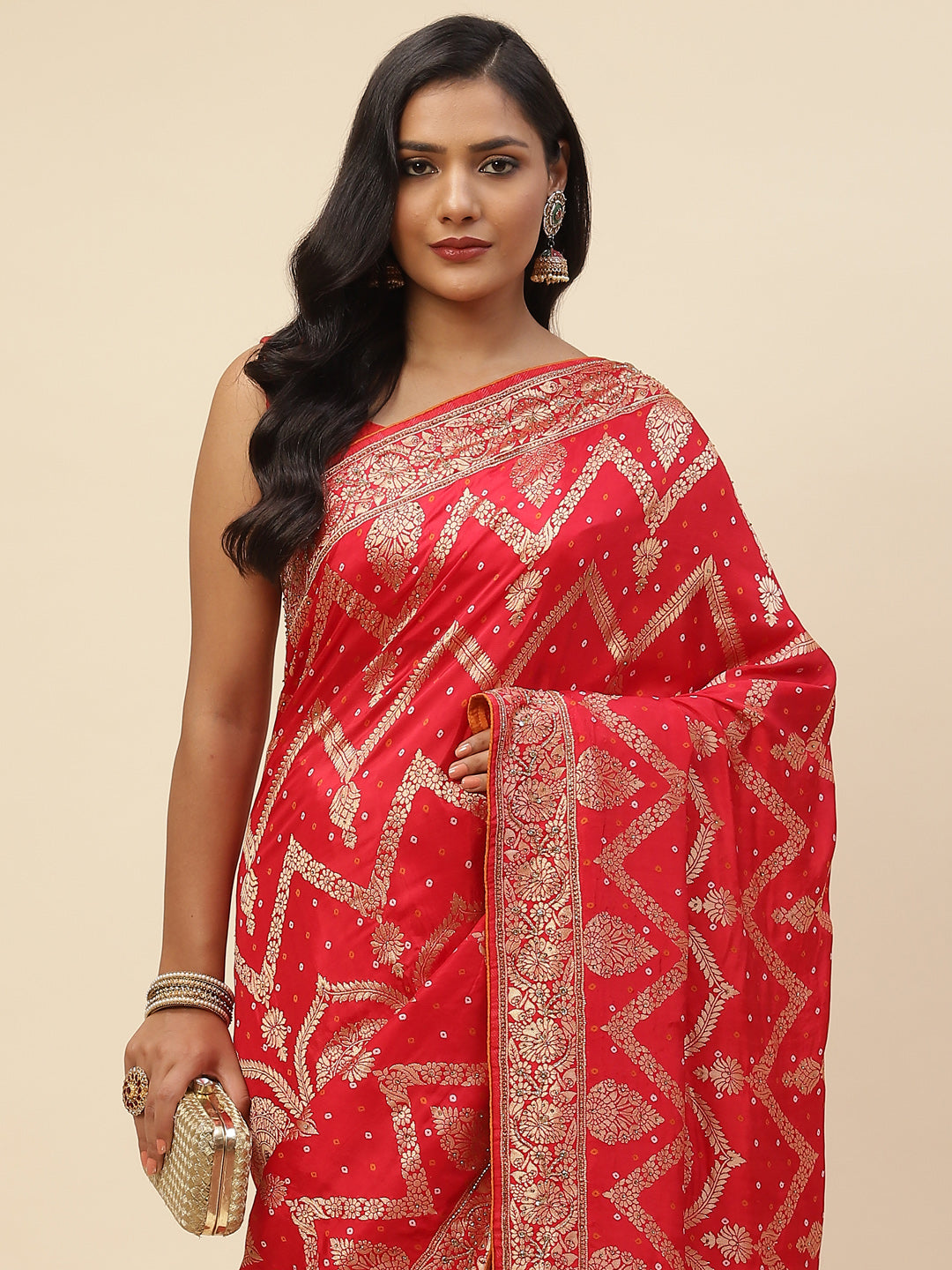 Stone Embroidered Banarasi Saree