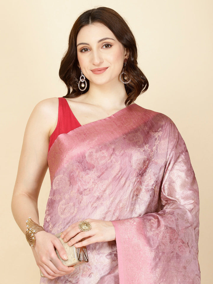 Floral Printed Handloom Saree