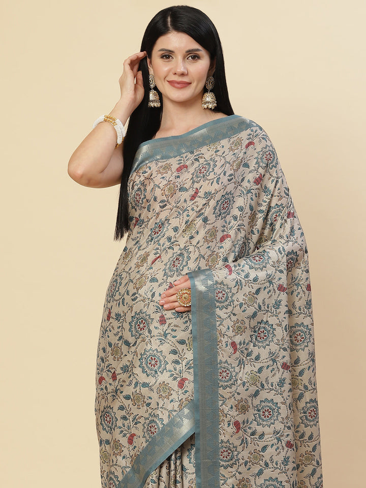 Digital Printed Handloom Saree