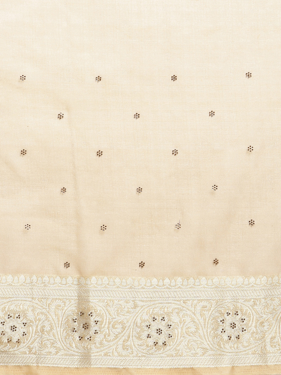 Stone Organza Plain Saree