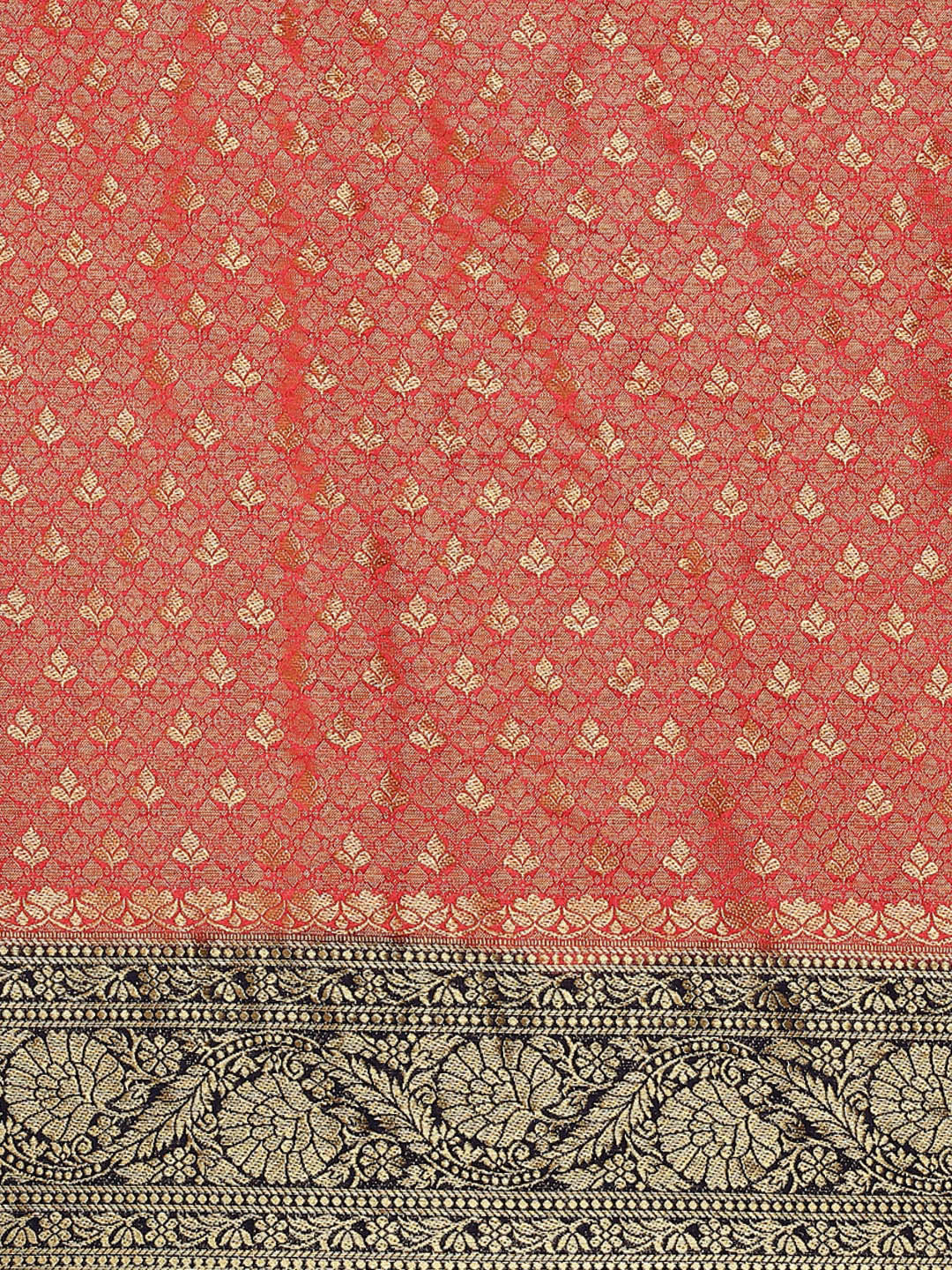 Brocade Zari Border Art Handloom Woven Saree