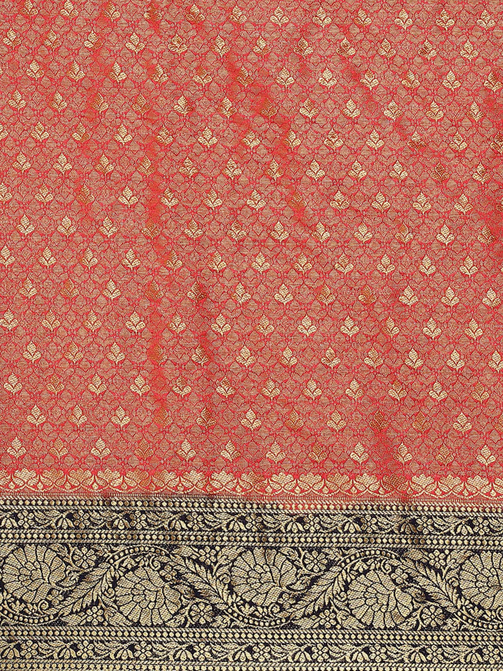 Brocade Zari Border Art Handloom Woven Saree