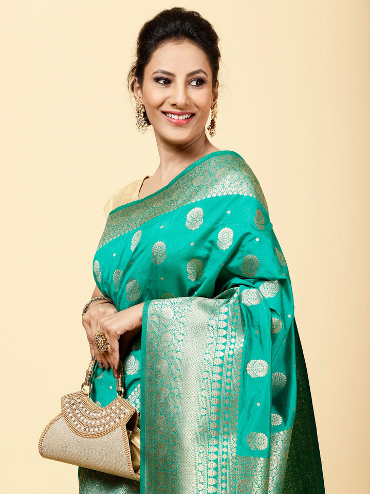 Floral Booti Handloom Woven Saree