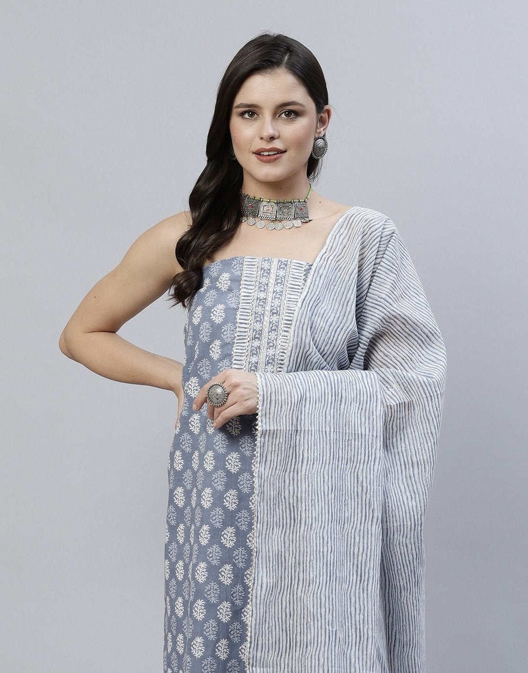 Printed Cotton Suit Piece