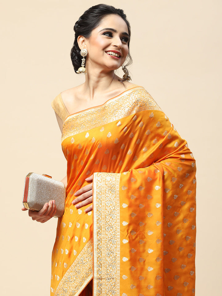 Swarovski Embroidered Banarasi Handloom Saree