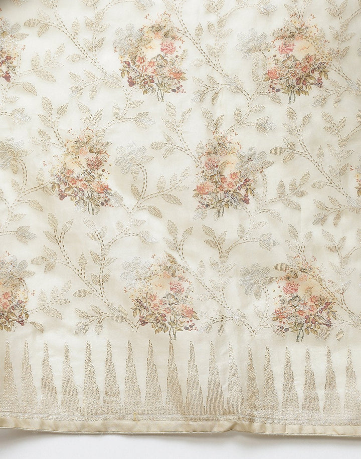 Printed Organza Kora Suit Piece
