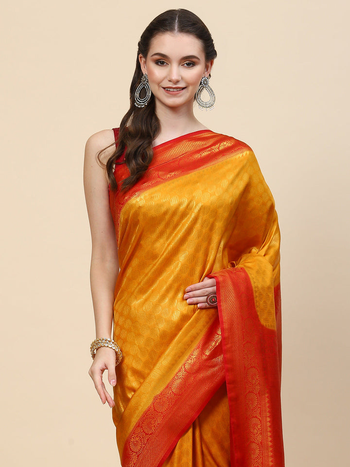 Zari Jaal Handloom Woven Saree
