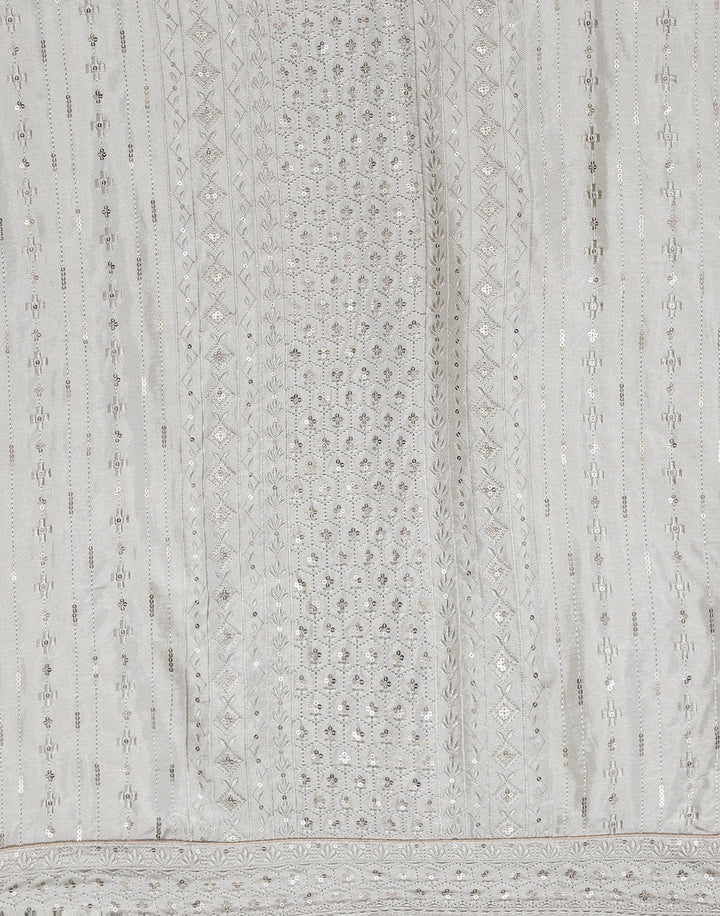 Handloom Silk Embroidered Suit Piece