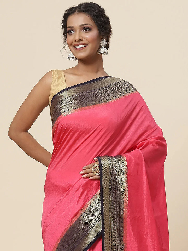 Zari Jaal Handloom Woven Saree