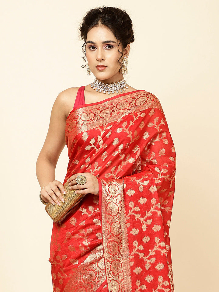 Zari Jaal Woven Cotton Saree