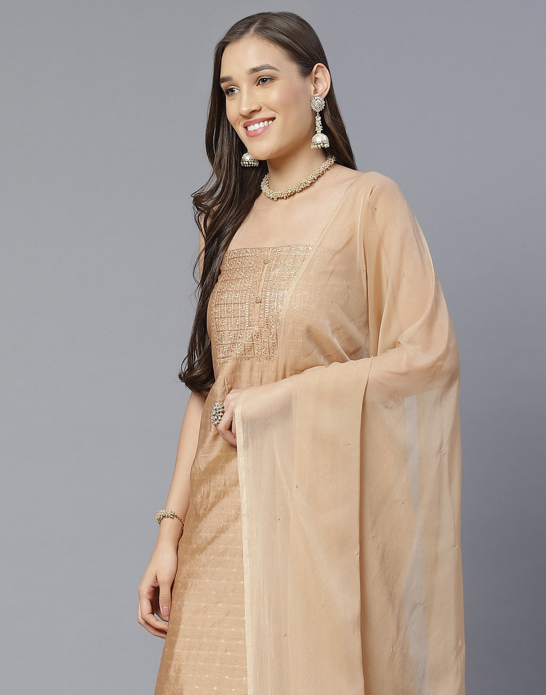 Chanderi Suit Set