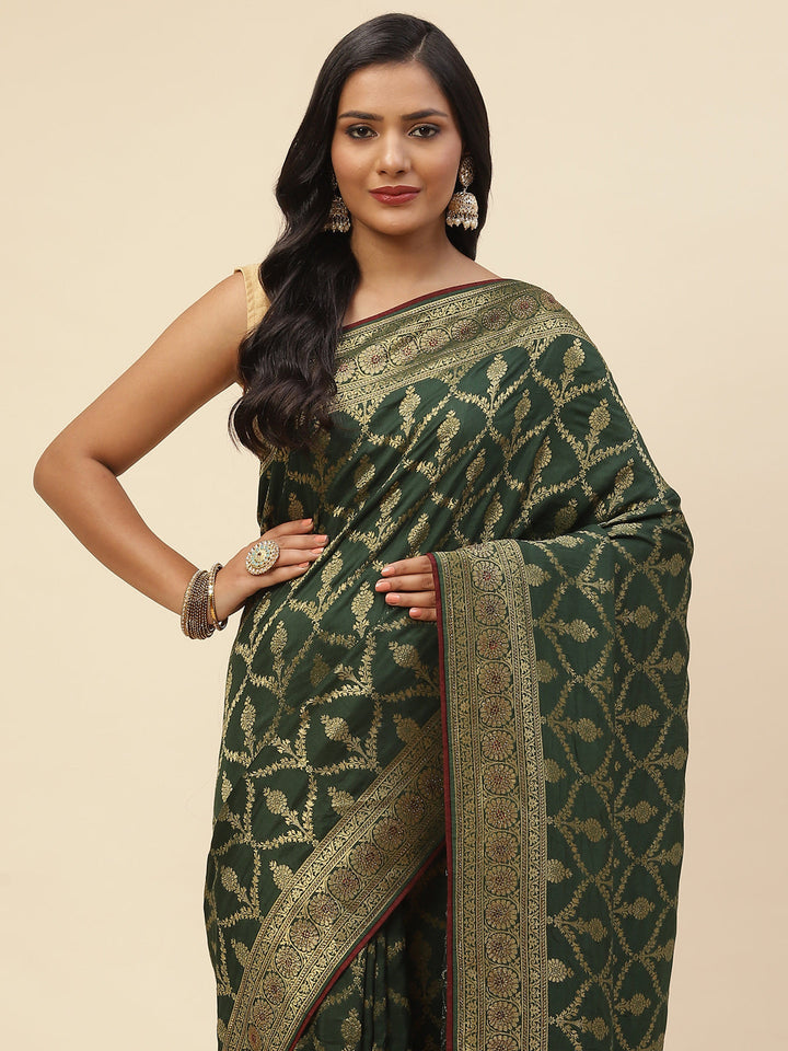 Resham Jaal Embroidered Banarasi Saree