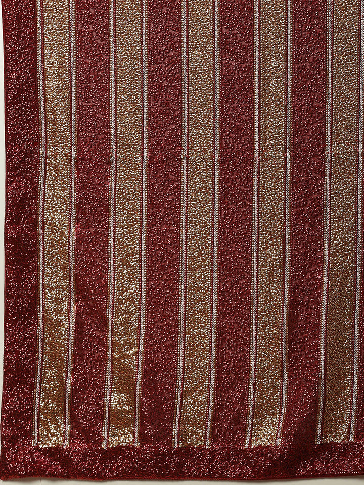 Sequin Embroidered Georgette Saree