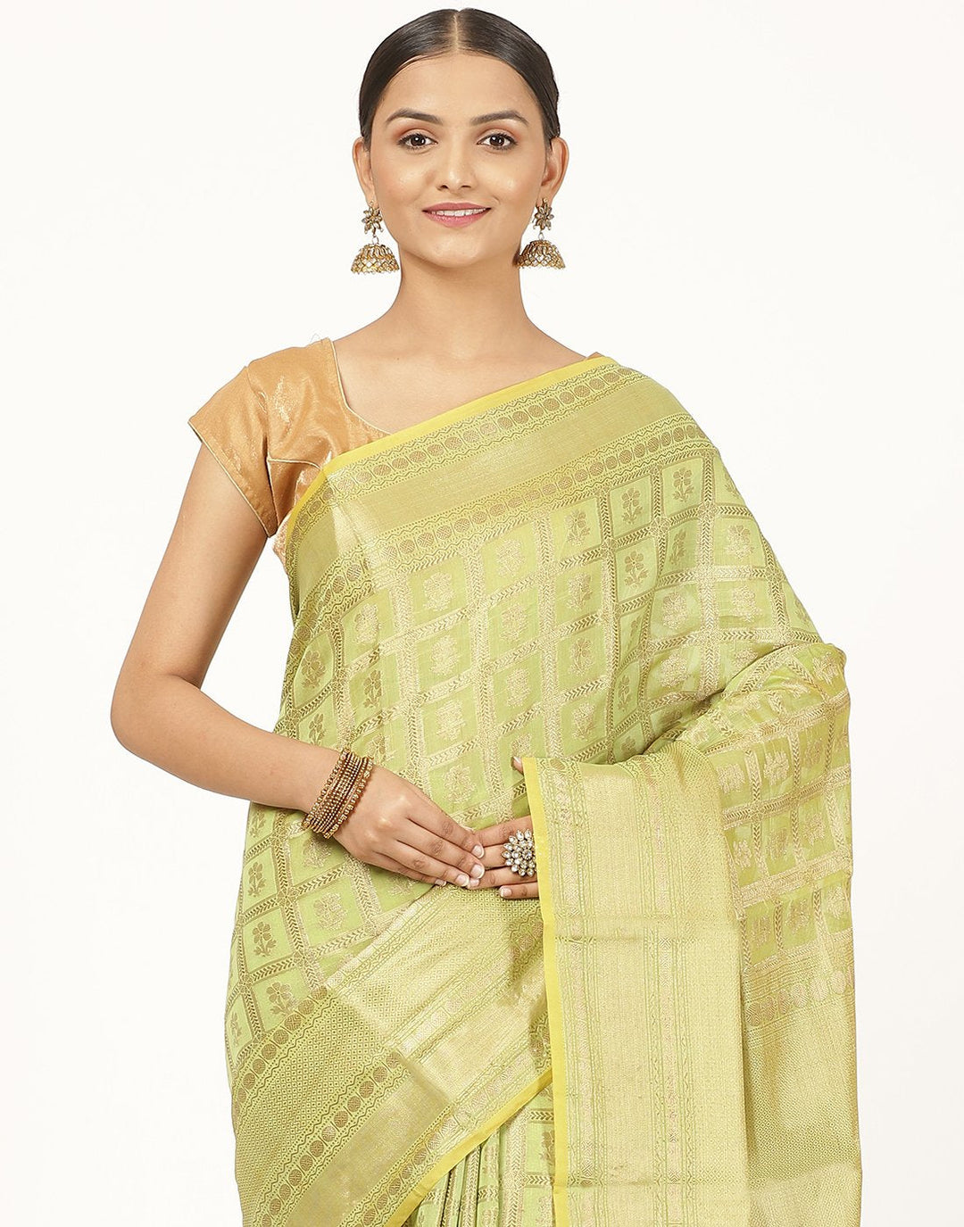 MBZ Meena Bazaar-Cotton Woven Saree
