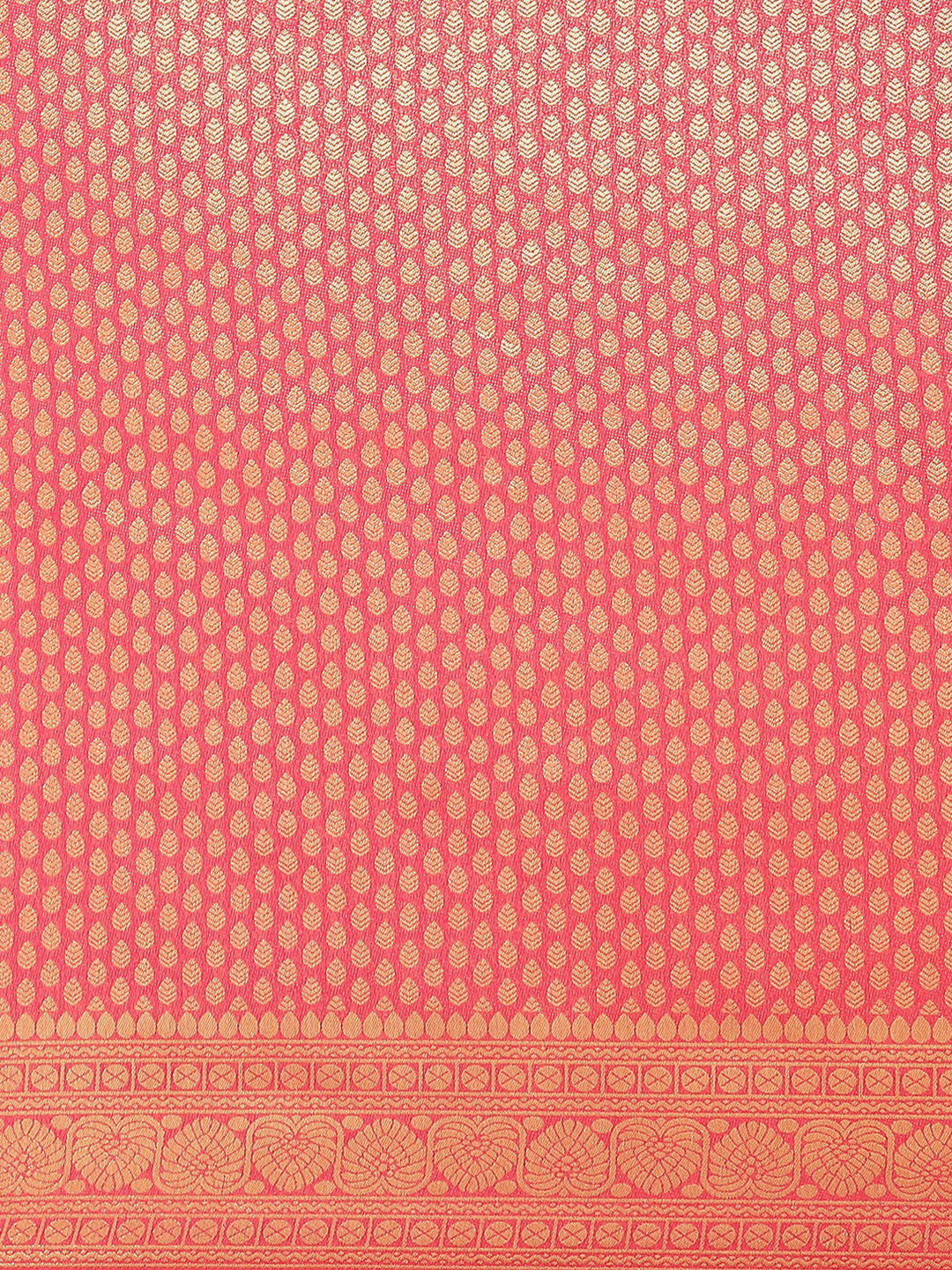 Brocade  Art Handloom Saree with Zari Border