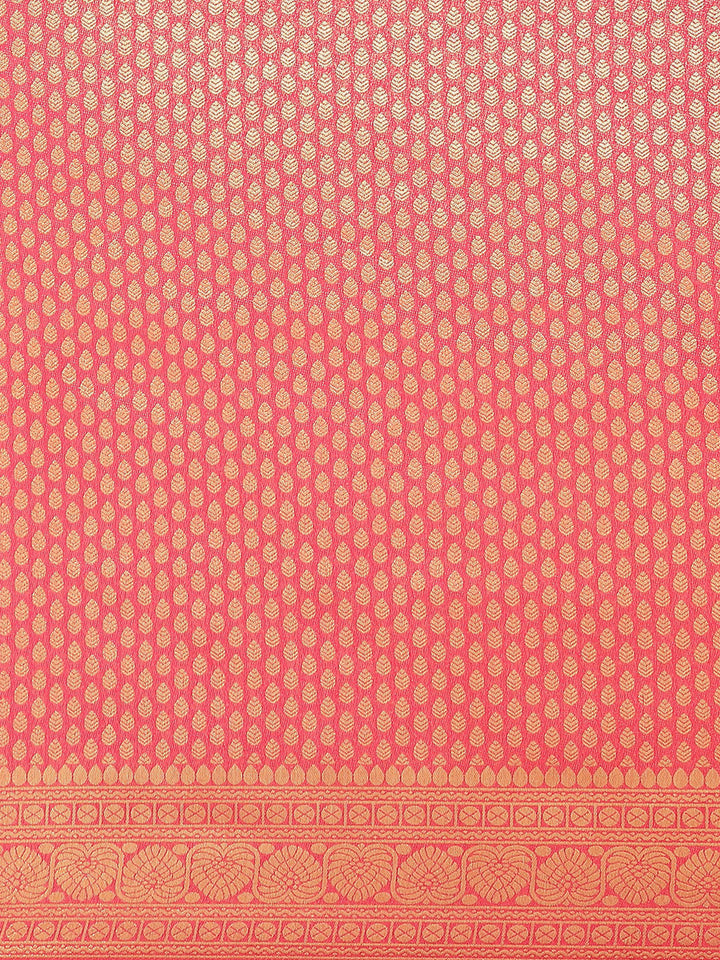 Brocade  Art Handloom Saree with Zari Border