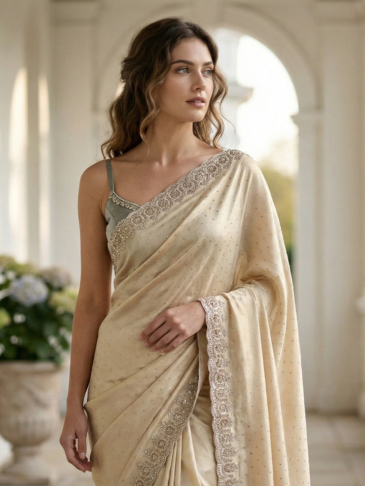 Embroidered Georgette Saree