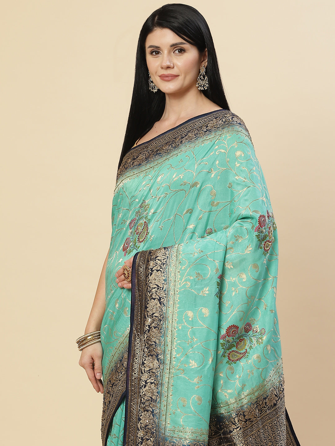 Embroidered Banarasi Saree