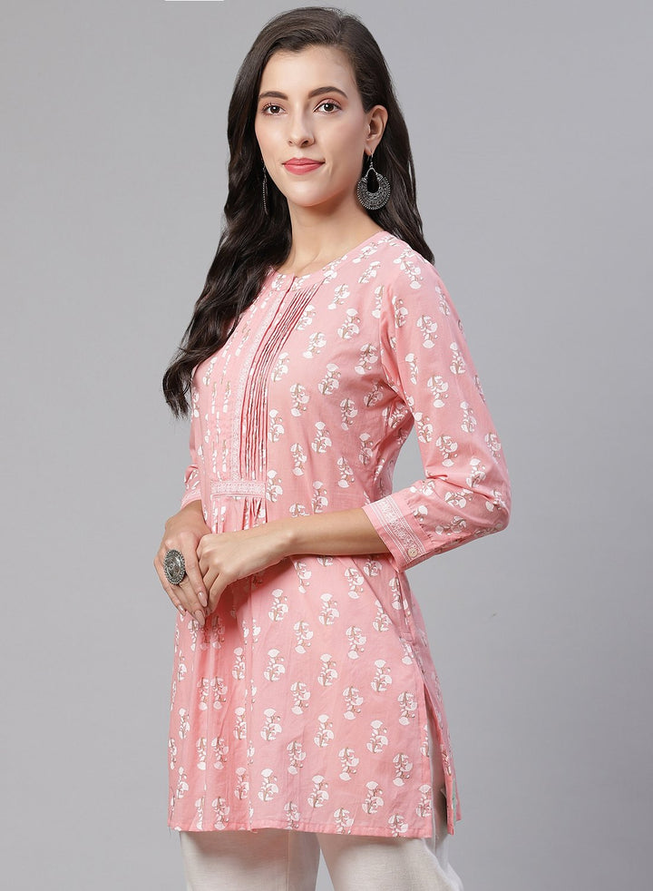 Printed Cotton Short Kurti