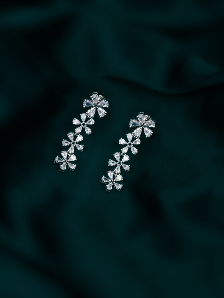 Gold &amp; White Drop &amp; Dangler Earrings