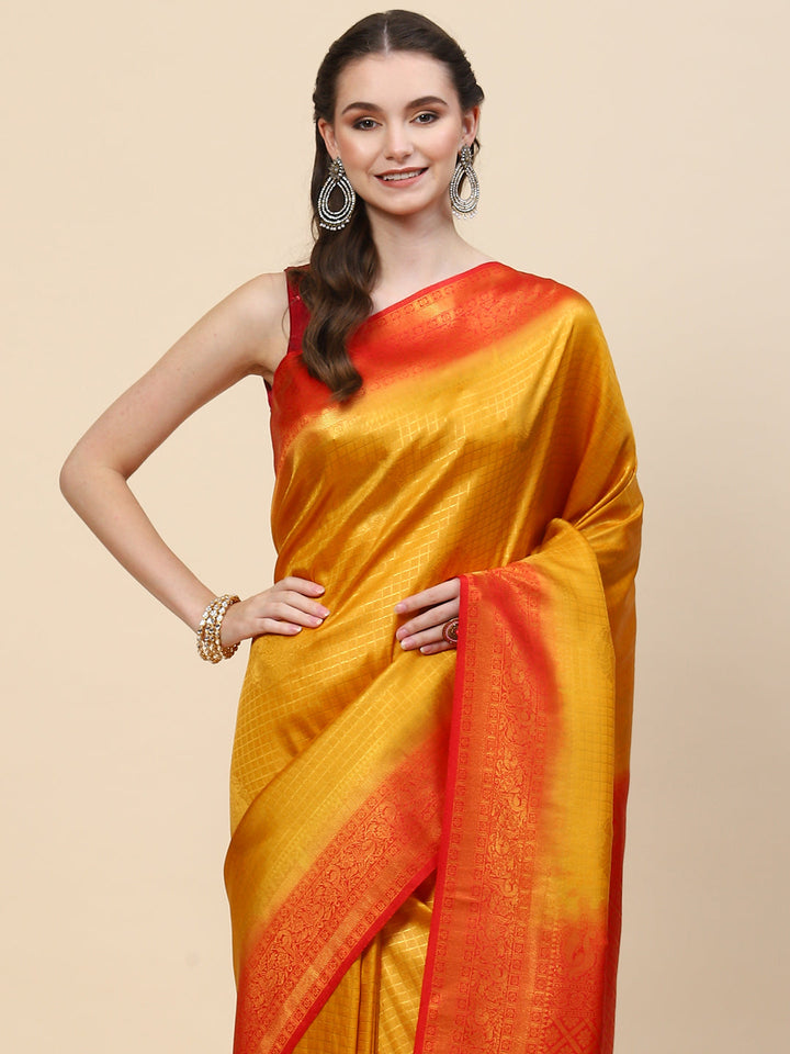 Zari Jaal Handloom Woven Saree