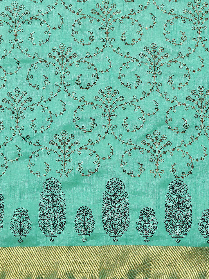 Zari Jaal Art Handloom Woven Saree