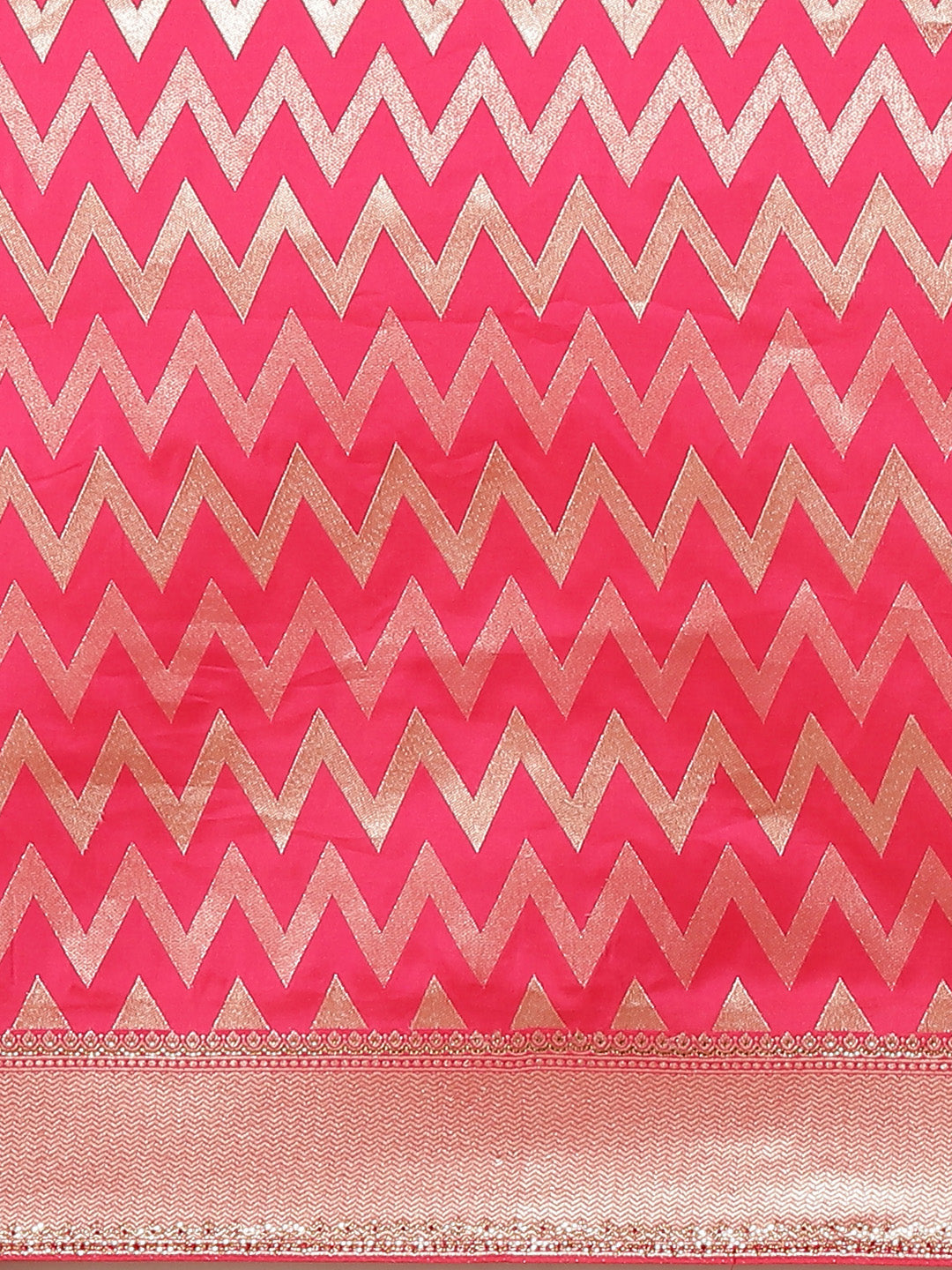 Zig Zag Banarasi Embroidered Saree