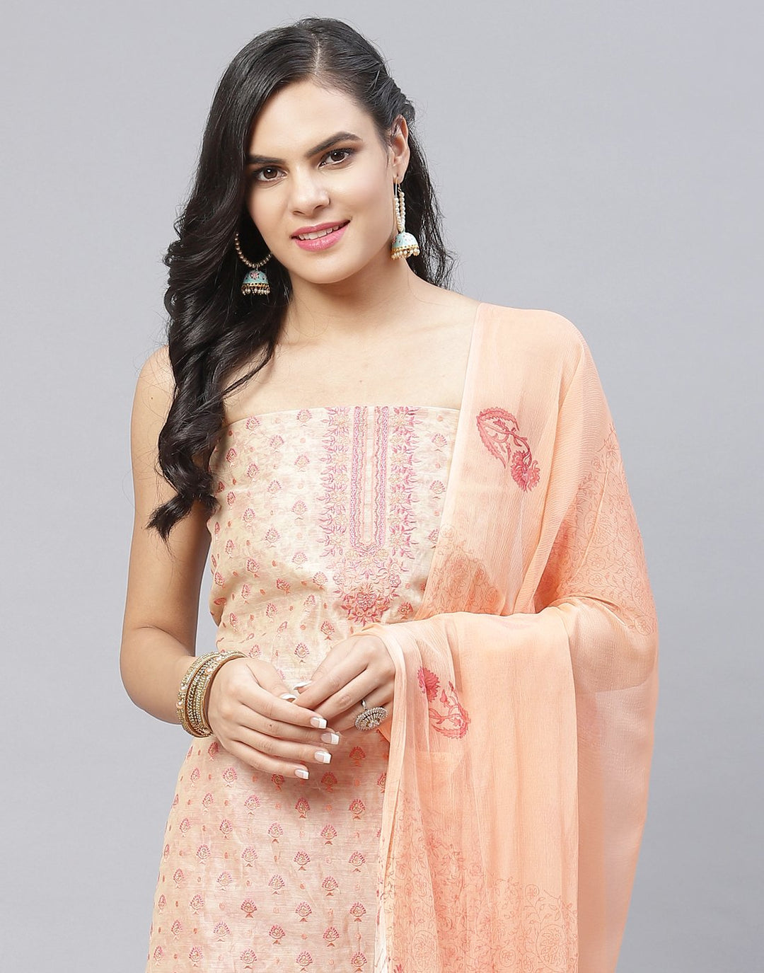 Chanderi Printed Suit piece