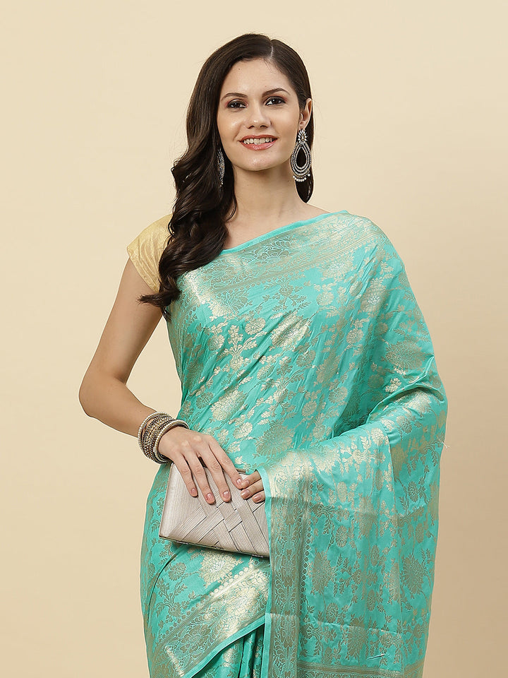 Zari Jaal Art Handloom Woven Saree