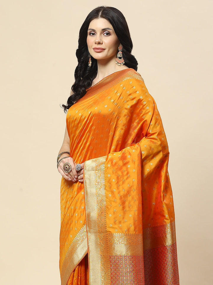 Zari Booti Woven Art Silk Banarsi Saree